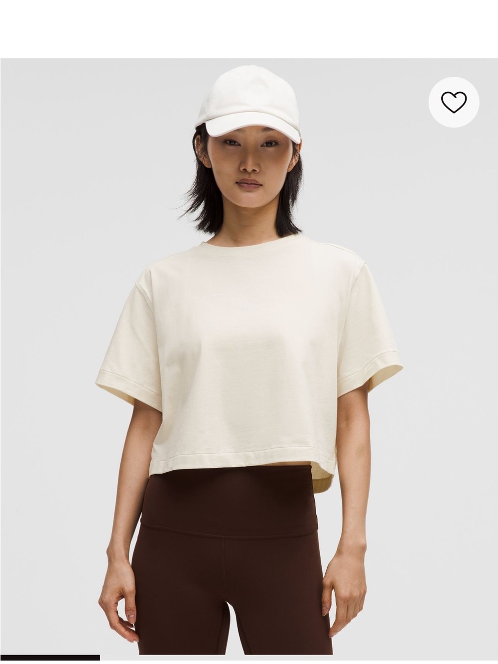 Lululemon All Yours organic cotton-blend Cropped Tee
